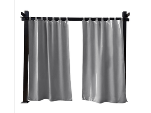 Rideaux d'extérieur imperméables et occultants pour terrasse, 132 x 241 cm, en polyester, pour balcon, pavillon, jardin