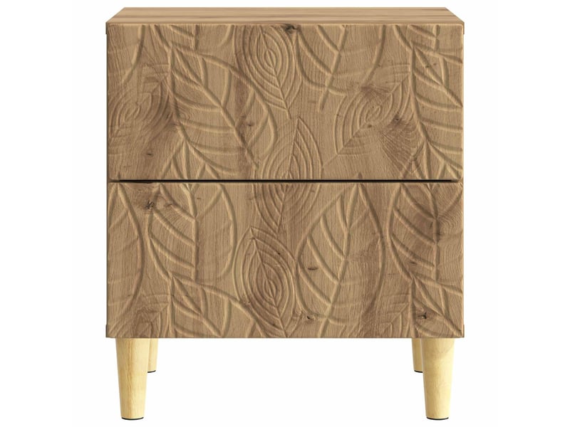  Table de chevet - cabinet de chevet - table de nuit 2 pièces chêne artisanal 43 x 34,5 x 48 cm  - Conforama E