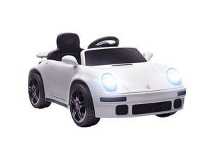 Voiture électrique enfants, véhicule électrique 12v, télécommande 2,4g, phares, musique, klaxon, 103 x 55 x 44 cm, blanc