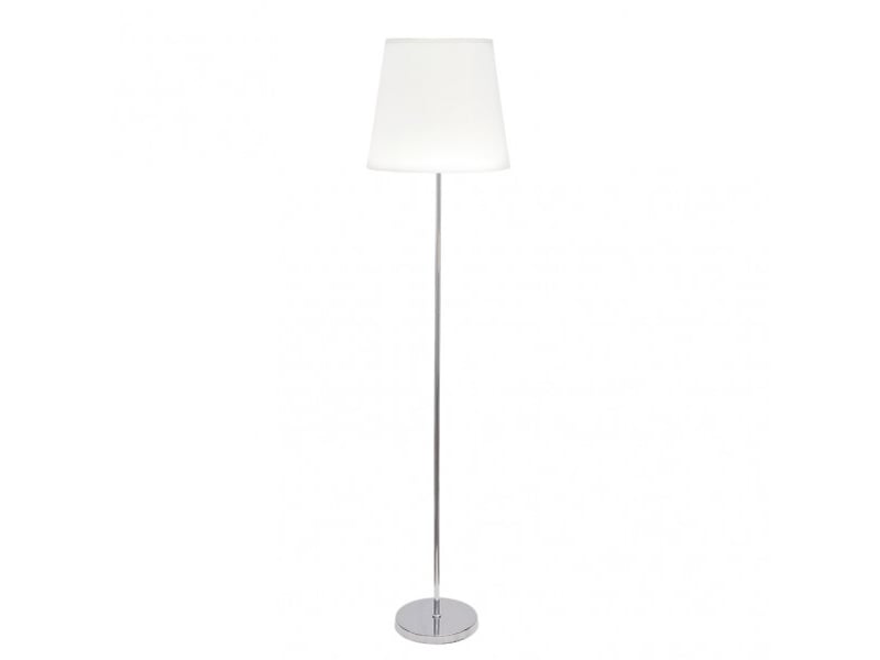  Lampadaire fabrilamp maldívas e27 coloris chromé blanc 175 x 40 x 40 cm 110641020 - Conforama A