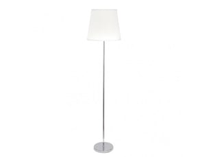 Lampadaire fabrilamp maldívas e27 coloris chromé blanc 175 x 40 x 40 cm