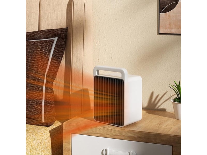  Chauffage d'appoint portable pour l'intérieur - cheminée de table - convient pour la maison, le bureau, la chambre - chauffage d'hiver, blanc  - Conforama C