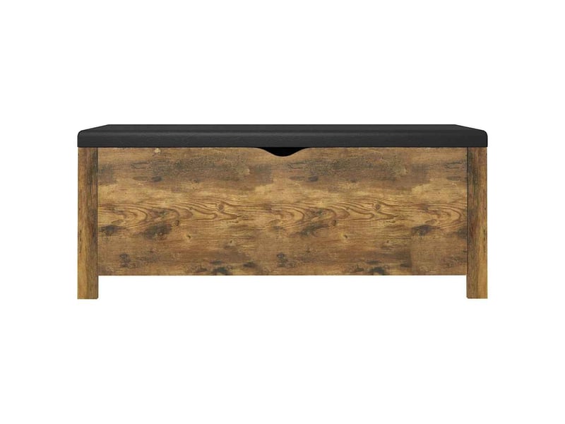  Boîte de rangement, coffre de rangement et coussin chêne fumé 105x40x45 cm aggloméré  - Conforama E