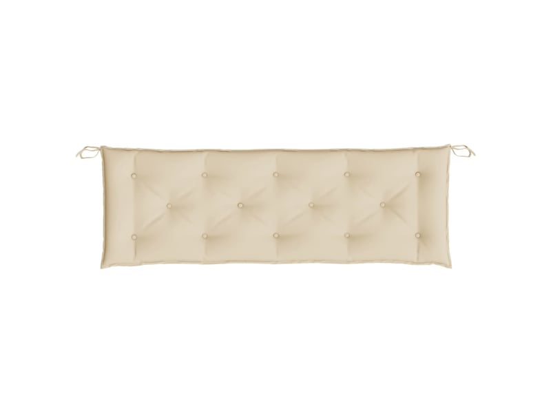  Coussin de banc de jardin, coussin d'assise beige 150x50x7 cm tissu oxford cf52655  - Conforama D