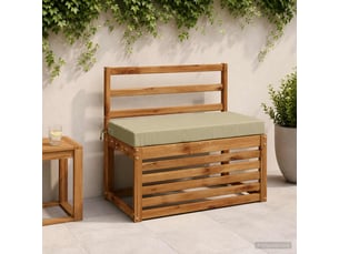 Coussin de banc, coussin d'assise, coussin de canapé soest 100 % polyester vert clair 60 x 40 x 8 cm cf53709