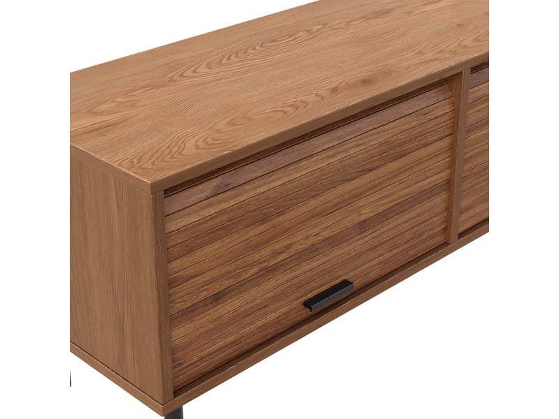  Meuble tv bas 180 cm, finition noyer  - Conforama E