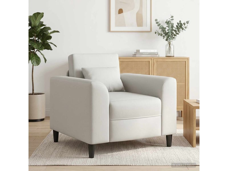  Vidaxl fauteuil blanc simili cuir  - Conforama B