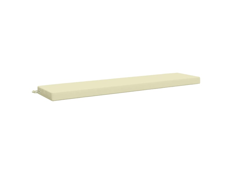 Lot de 2 coussins de banc, coussins d'assise soest 100 % polyester crème cf57207  - Conforama D