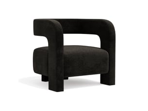 Fauteuil fixe <strong>PREMIUM INTERIORS</strong> <strong>CF18VCN</strong> Velours noir vendu A l'unité
