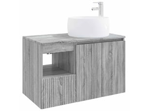 Ensemble de mobilier de salle de bain 2 pc sonoma gris cf64199