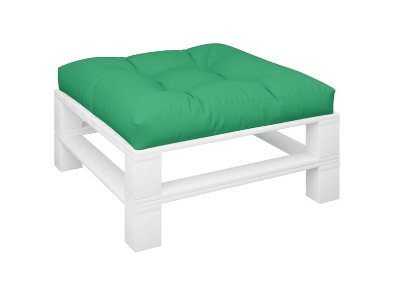  Coussin de palette, coussin de chaise, coussin de canapé vert 70x70x12 cm tissu cf55496  - Conforama C