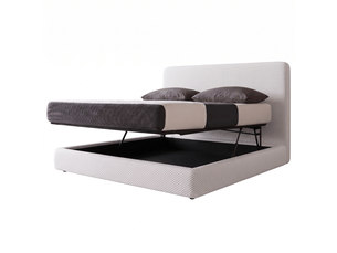 Lit coffre 90x190 cm Sampur C02-LTC51-P 90/190 3DBL coloris blanc