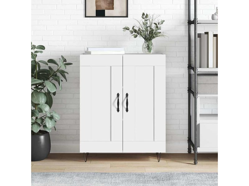 Buffet - bahut - meuble de rangement blanc 69,5x34x90 cm bois d'ingénierie  - Conforama B