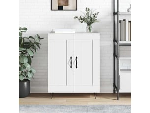 Buffet - bahut - meuble de rangement blanc 69,5x34x90 cm bois d'ingénierie