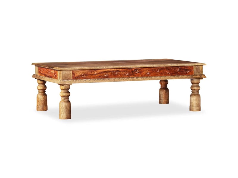  Table basse - table de salon - table à thé bois et de manguier 110x60x38 cm  - Conforama B