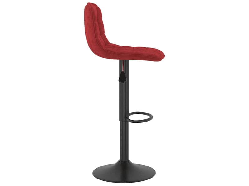  Lot de 2 tabouret de bar, chaise de bar rouge bordeaux velours shl32640  - Conforama E