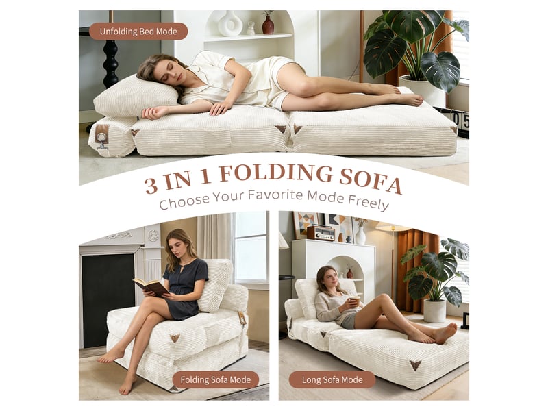  Fauteuil lounge moderne 1 place avec rangement intégré et franges décoratives  - Conforama E