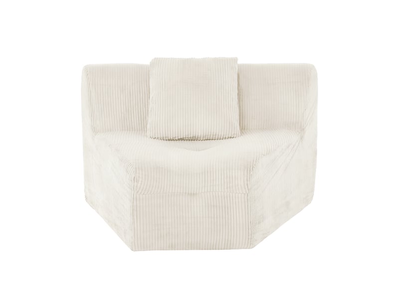 Canapé modulable, canapé 4 places, format compressé, en velours tricoté, pour intérieur, sans montage - Conforama B