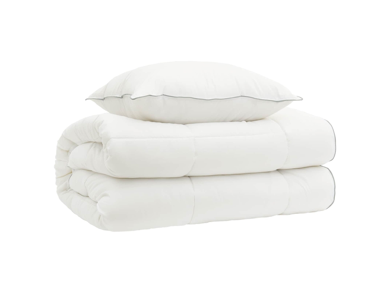  Ensemble de couette et d'oreiller 2 pcs - duvet 152x203 cm 4 saisons  - Conforama A