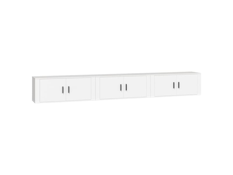 Meubles tv ; bancs tv ; armoires tv muraux 3 pcs blanc 100x34,5x40 cm  - Conforama B