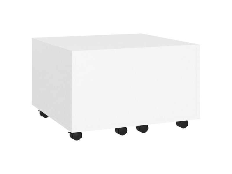 Table basse | table d'appoint salon blanc 60x60x38 cm bois d'ingénierie  - Conforama C