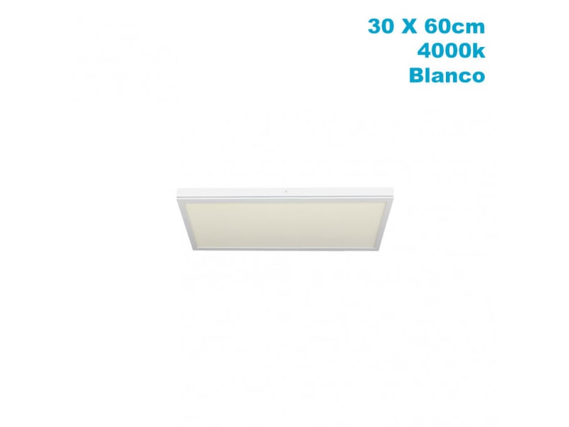  Panneau led en saillie fabrilamp tivoli 36 w 3060 lm 4000 k blanc 2,5 x 30 x 60 cm 162496001 - Conforama A