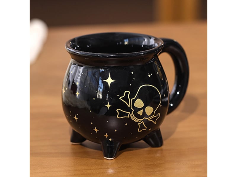  Mug en céramique, halloween, noir, 13 × 9,5 cm  - Conforama C