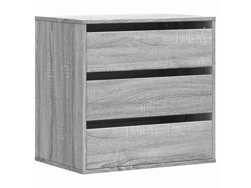  Commode chambre adulte, commode d'angle sonoma gris 60x41x58 cm bois d'ingénierie  - Conforama A