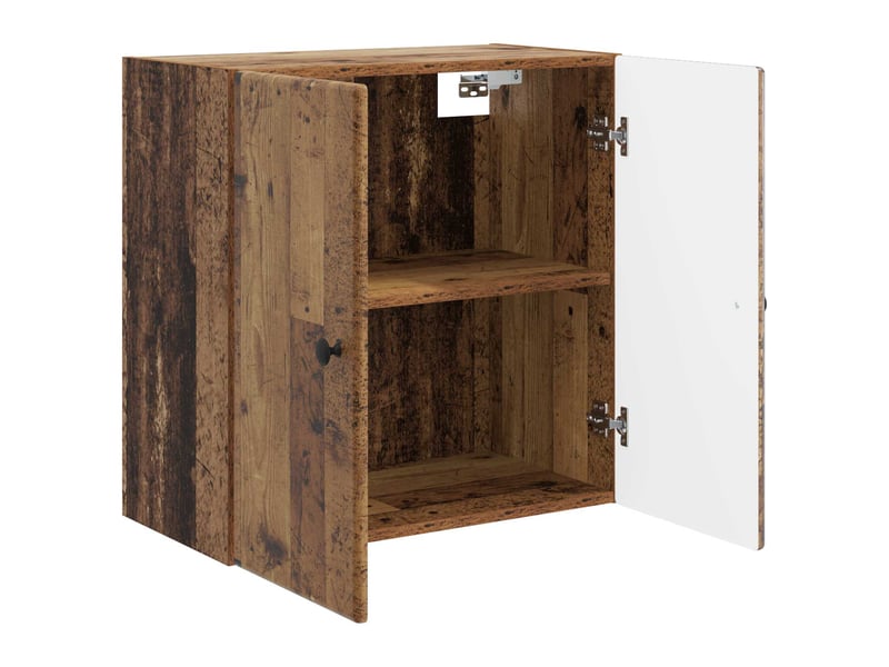  Armoire murale salon, meuble de rangement 59x31x60cm bois d'ingénierie bois ancien shl1550  - Conforama C