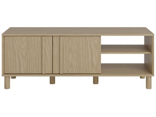 Meuble tv coloris bois clair 136 cm BRUME