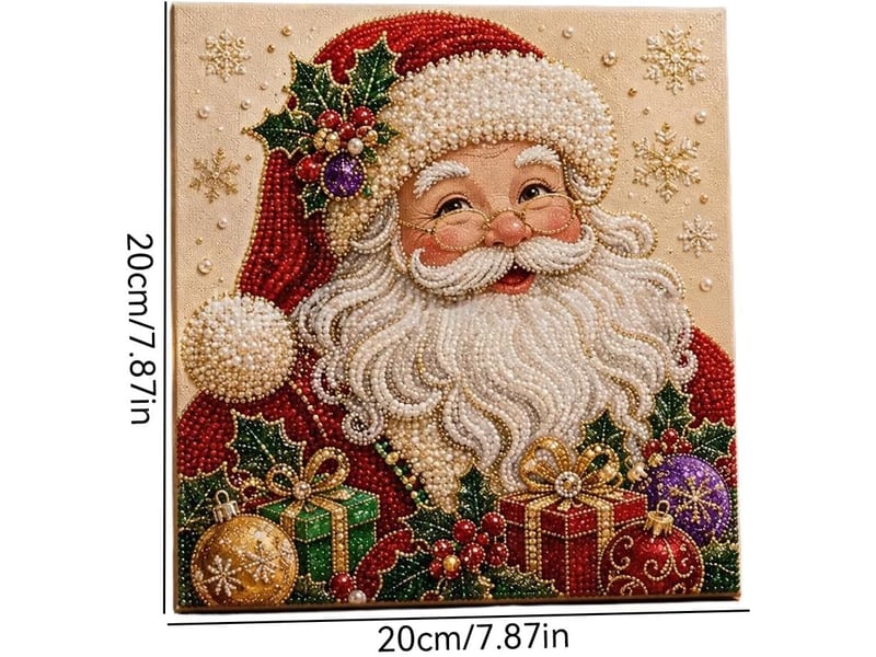  Kit diy diamond painting perles de noël – art créatif à réaliser soi-même pour adultes-style 2  - Conforama B