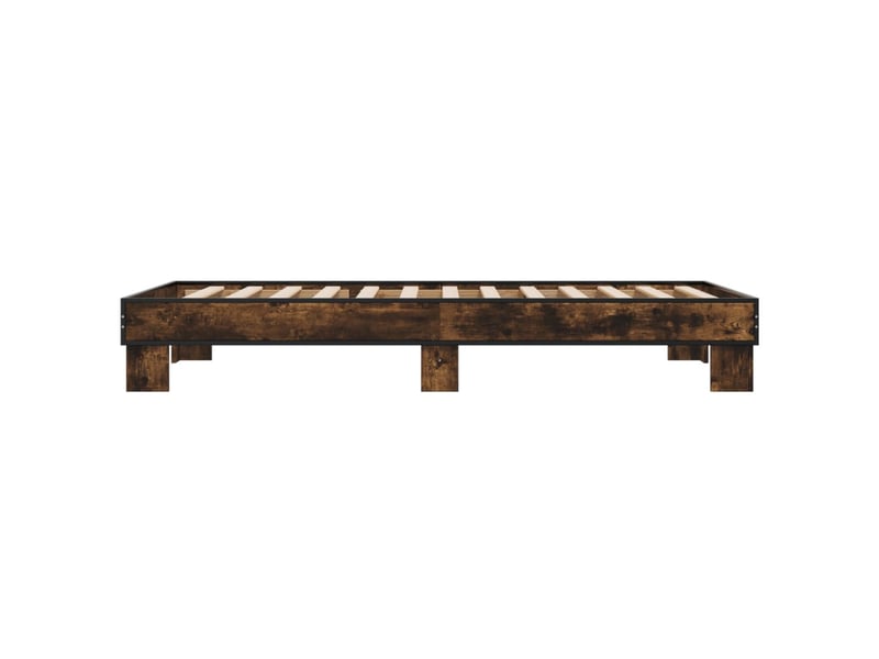  Lit simple- lit adulte -  cadre de lit sans matelas chêne fumé 100x200 cm  - Conforama D