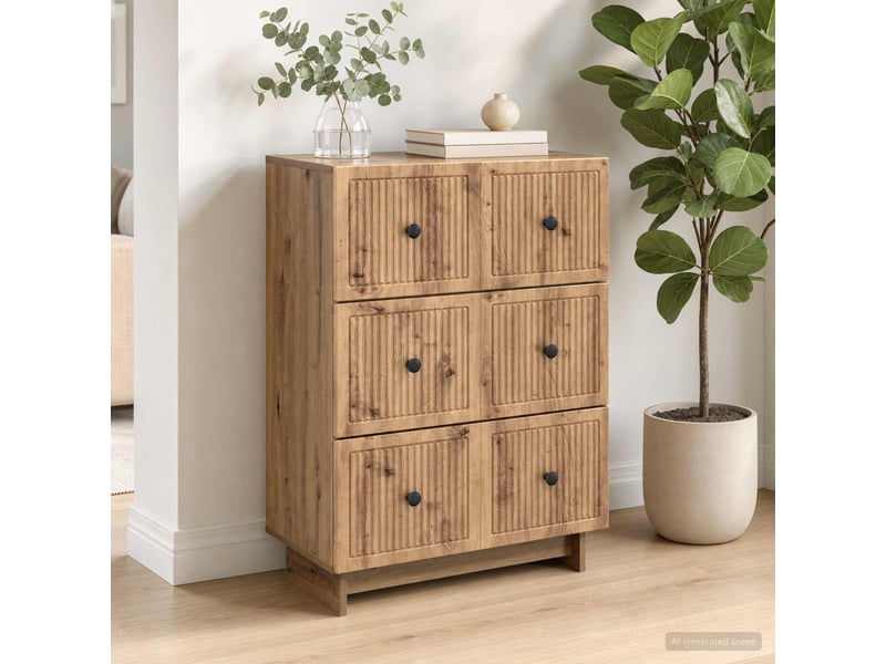 Armoire de rangement bureau, armoire à tiroirs 66 x 34,5 x 90 cm bois d'ingénierie shl565 - Conforama B