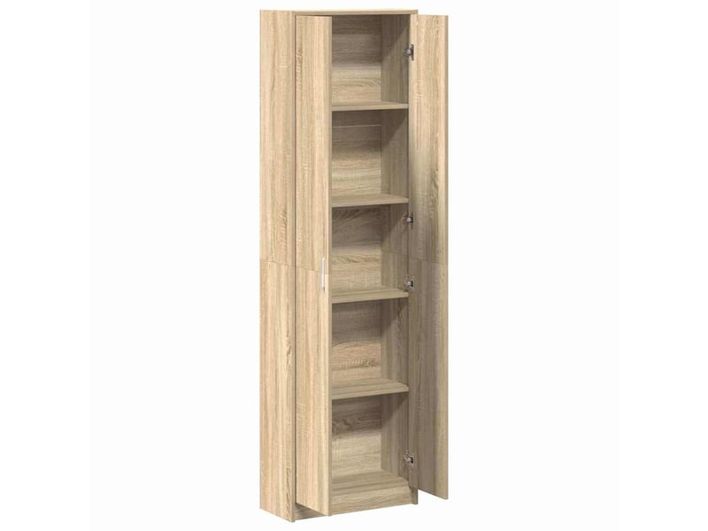  Armoire chambre, armoire de rangement chêne sonoma 55x25x189 cm bois d'ingénierie  - Conforama E