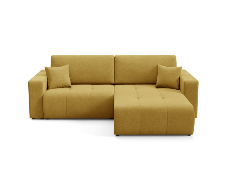  Canapé d'angle convertible molinio l jaune  - Conforama A