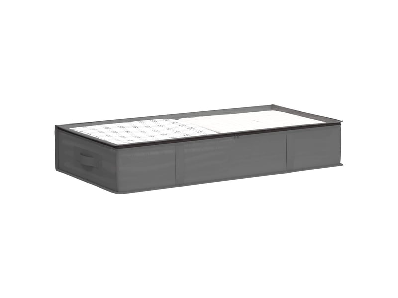 Boîte de rangement avec fenêtre transparente anthracite shl71600 - Conforama C
