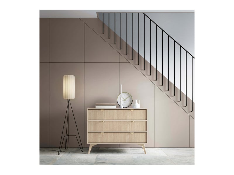Commode museo 3 tiroirs - beige MUSEO - Conforama B