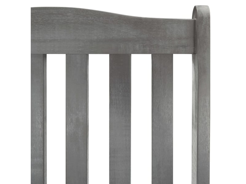  Chaise à bascule de jardin, rocking-chair avec coussins gris bois d'acacia massif cf31317  - Conforama E