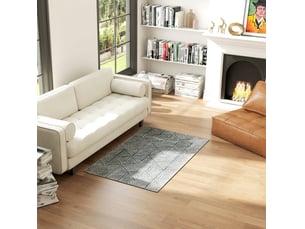 Tapis de salon 150x80 cm lavable — gris foncé