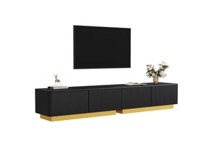 Meuble tv coloris noir 200 cm MODENUIT   