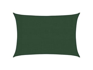 Voile d'ombrage - voile d'ombre - voile parasol 160 gm² vert foncé 3x5 m pehd