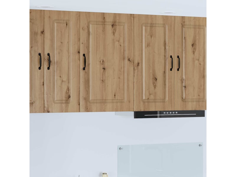  Meuble mural de cuisine | armoire de cuisine chêne artisanal shl8745  - Conforama B