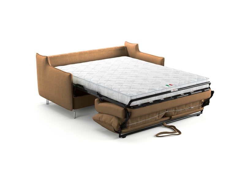  Canapé droit convertible 3 places en tissu chenille moka - ouverture express - astoria Astoria - Conforama E