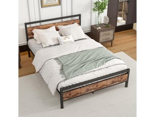 Lit 2 places 140x200 cm MODENVIE coloris marron
