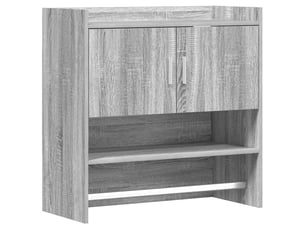 Étagère flottante, étagère suspendue montage mural sonoma gris 80 x 36 x 80 cm cf42581