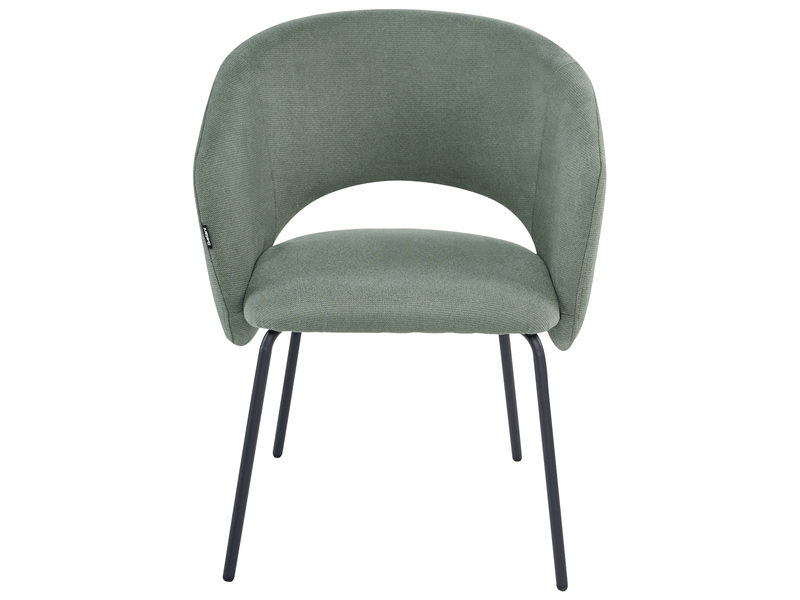 Lot de 2 chaises de salle à manger blakely tissu vert clair  - Conforama E