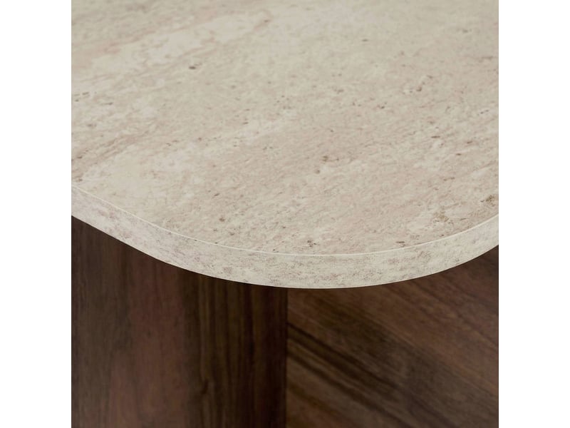  Table basse de salon moderne effet marbre akira  - Conforama E