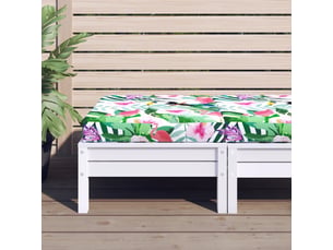 Coussin de palette, coussin de chaise, coussin de canapé multicolore 60x60x8 cm tissu oxford cf55403
