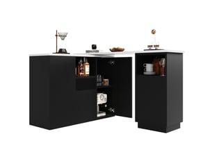 Bar coloris noir OKWISH - 140 cm