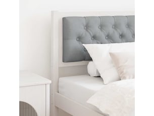 Tete de lit A poser largeur 9 cm <strong></strong> <strong></strong> argenté